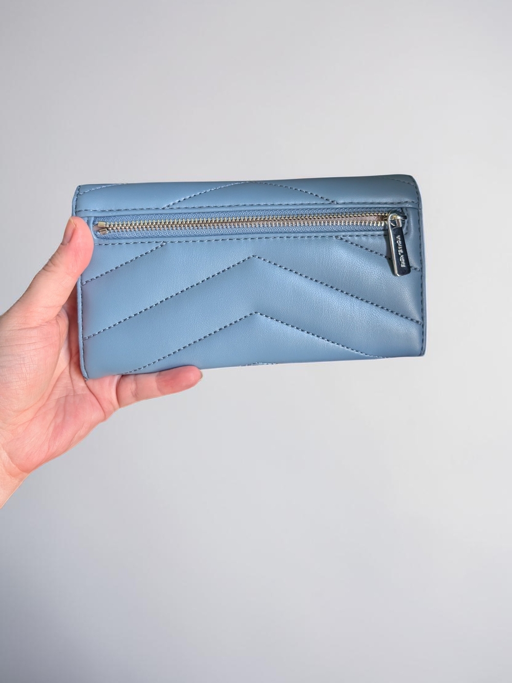 Michael Kors Jet Set Travel Large Trifold Wallet - Denim Blue (NWT) - Picture 4 of 8